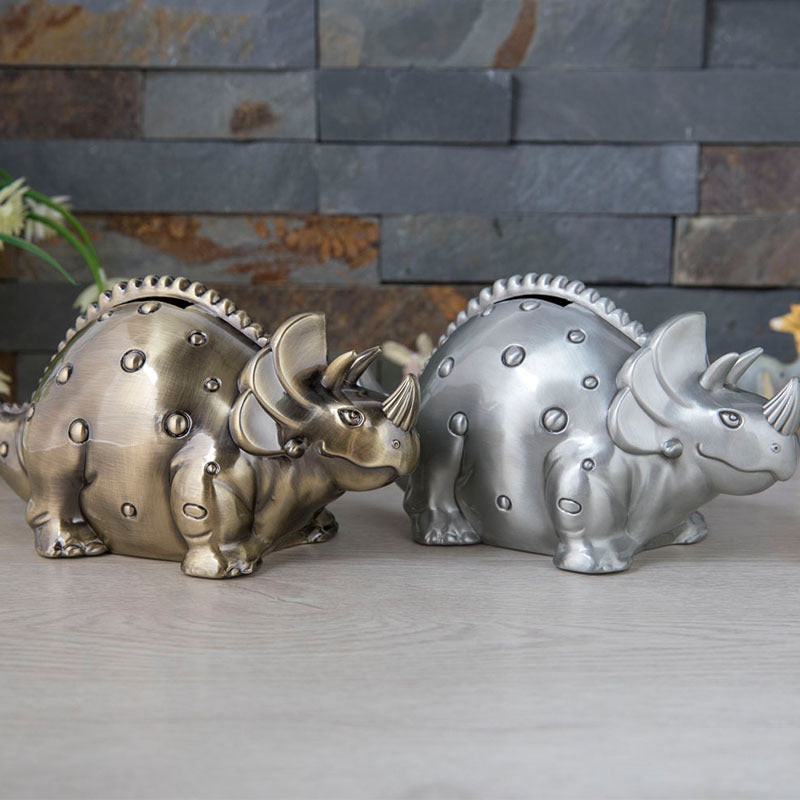 Metal Dinosaur Coin Bank