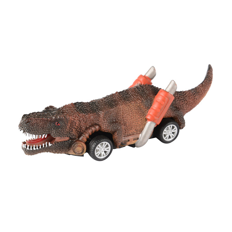 Four-wheeled Dinosaur Pullback Car
