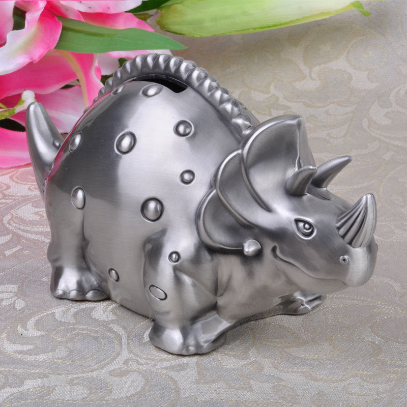Metal Dinosaur Coin Bank