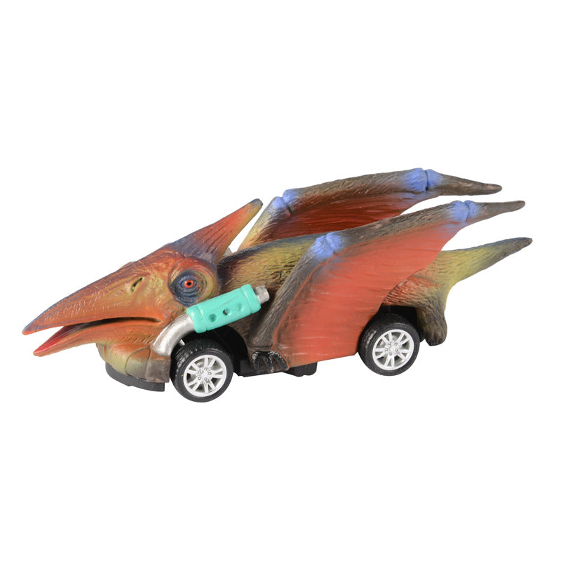 Four-wheeled Dinosaur Pullback Car
