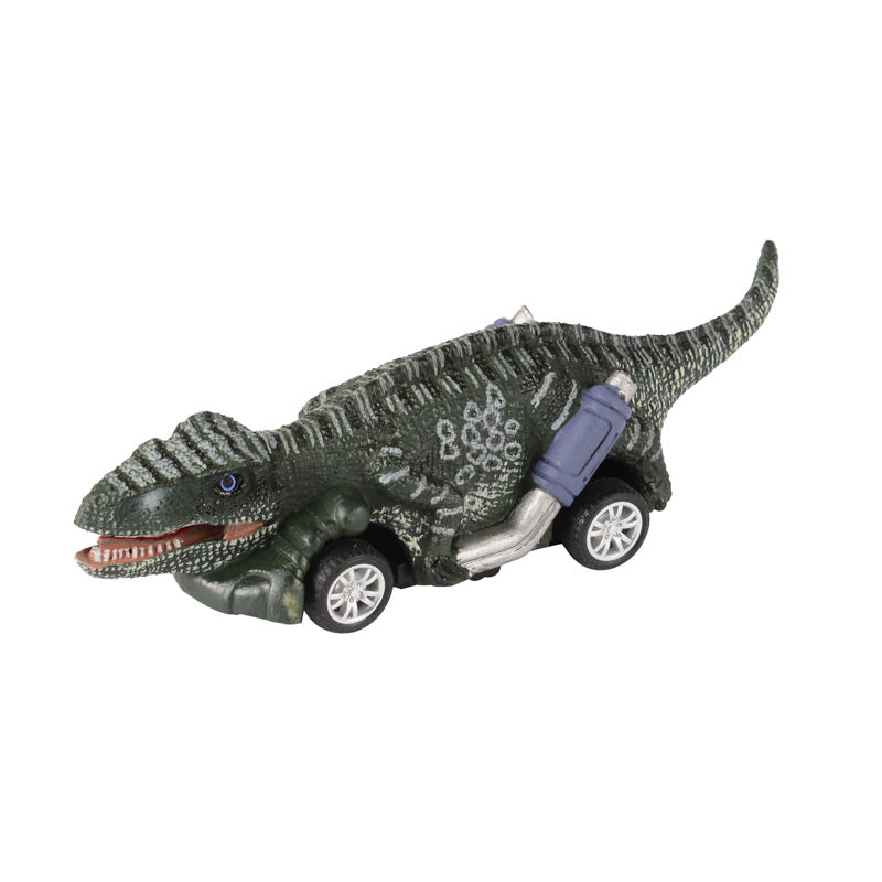 Four-wheeled Dinosaur Pullback Car