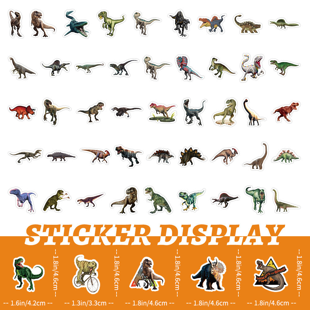 Waterproof Dinosaur Stickers