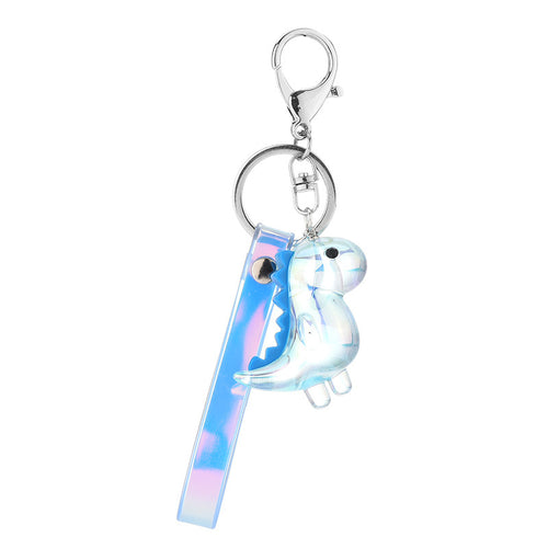 Acrylic Pendant Electroplated Dinosaur Keychain
