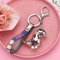 Acrylic Pendant Electroplated Dinosaur Keychain